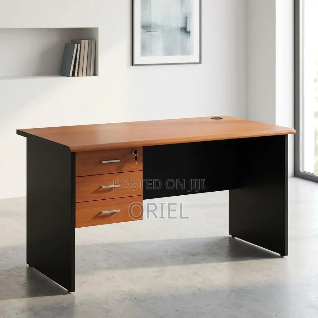 Office Desk : 1.4m Imported Executive Office Desk With 3-Drawers