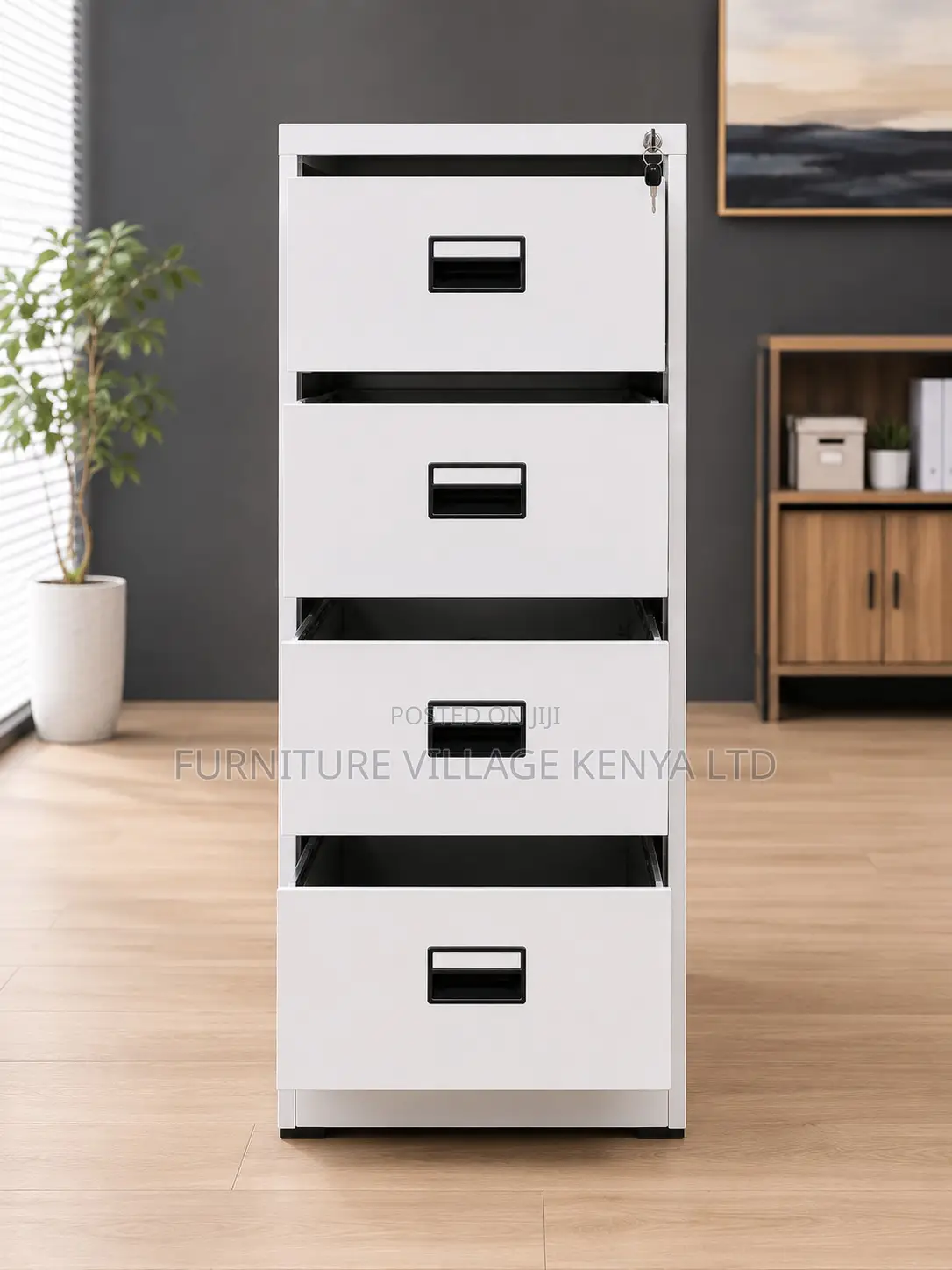 Four Drawer Filing Cabinet.