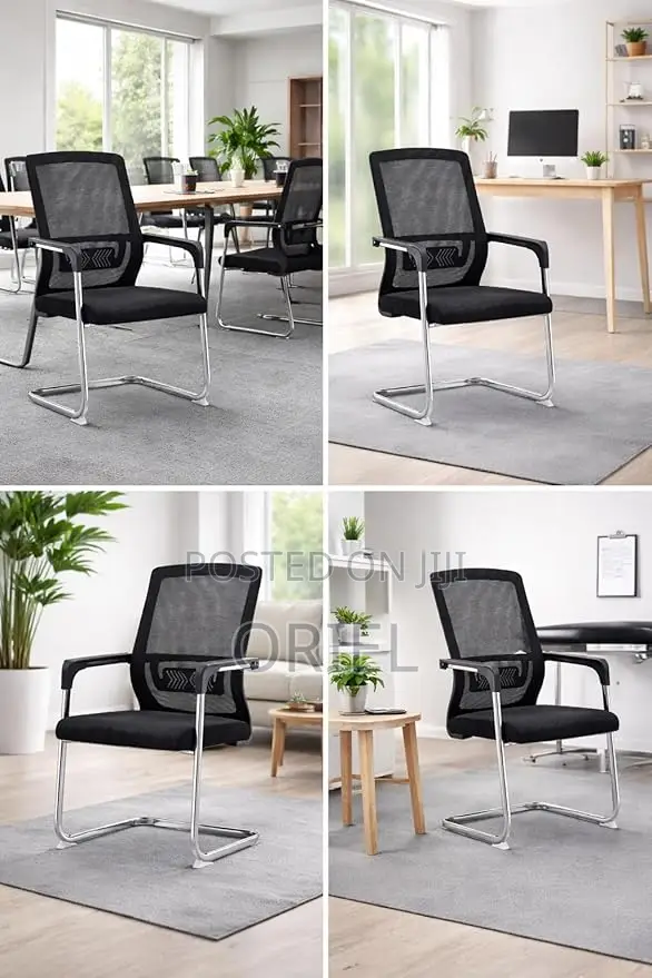 Office Chair : Black Mesh Boardroom Meeting Office Chair