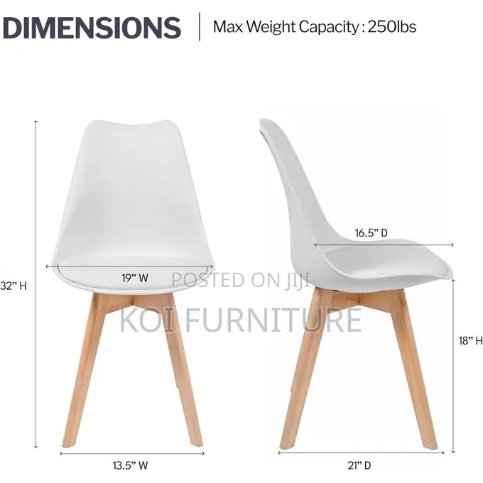 Office Chair Eames-Style Modern Dining Chairs