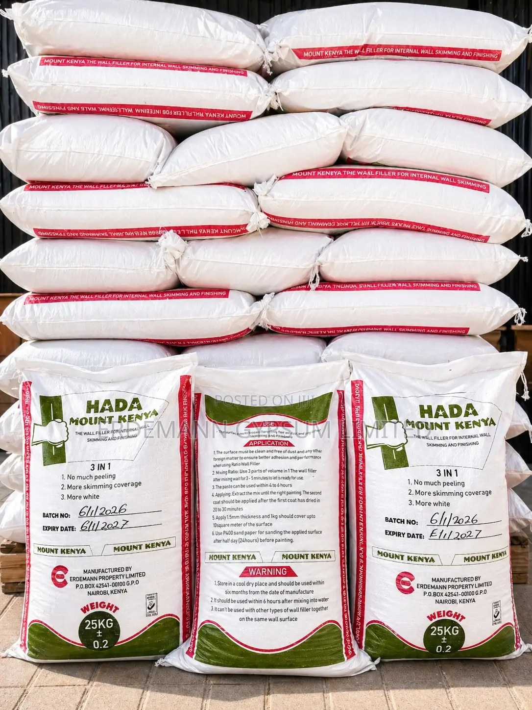 Hada Mt Kenya-Internal Wall Skimming Filler-25kgs