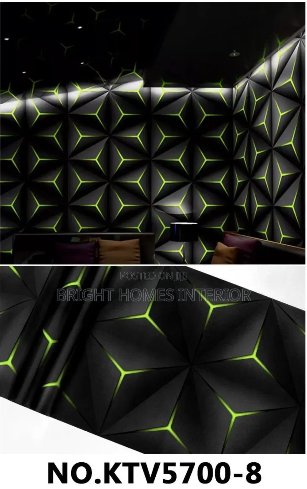 Green 3d Wallpaper Available for Kinyozi and Studios