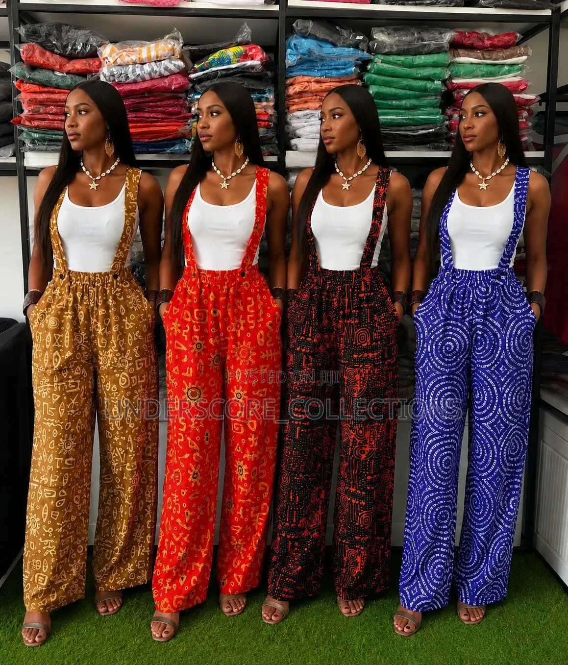 Buggy Pants African Suspender Set