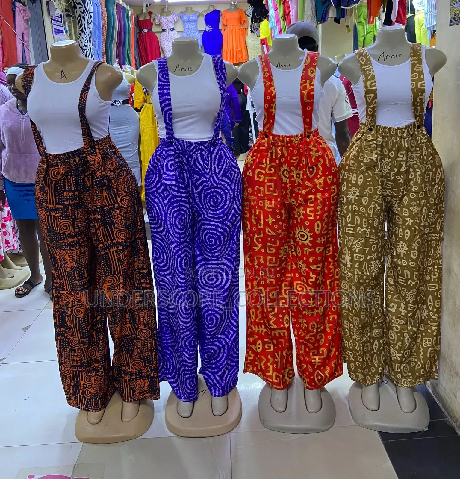 Buggy Pants African Suspender Set