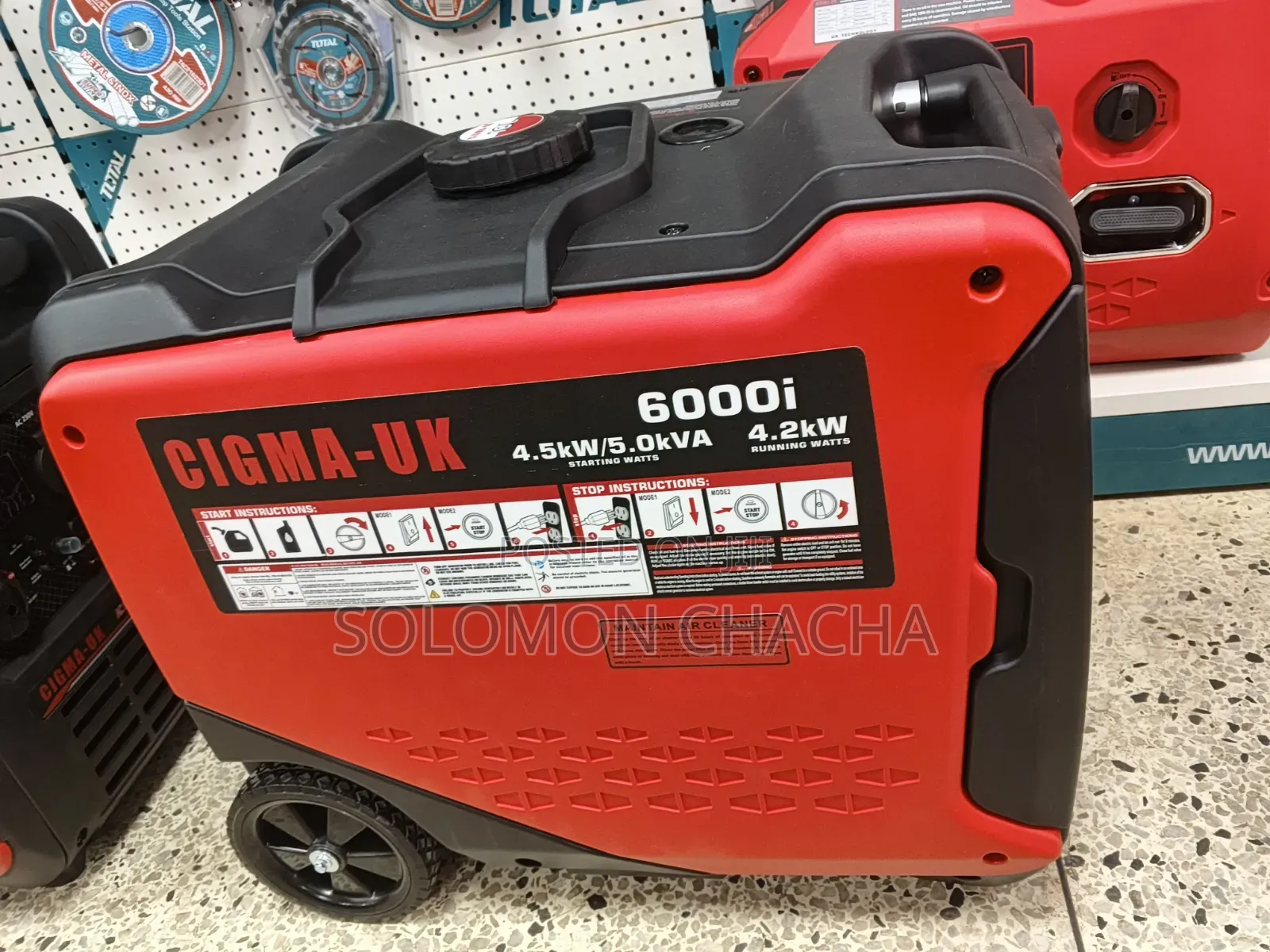 Cigma 5kva Silent Gasoline Inverter Generator 6000i Usb Charging