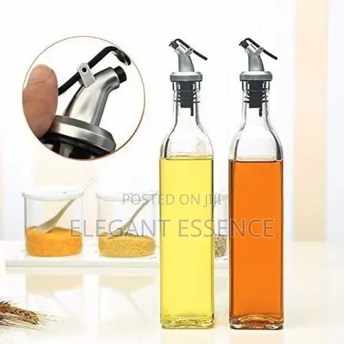 High Quality 2in1 Glass Oil Dispenser Pack of 2pcs, 580ml Each