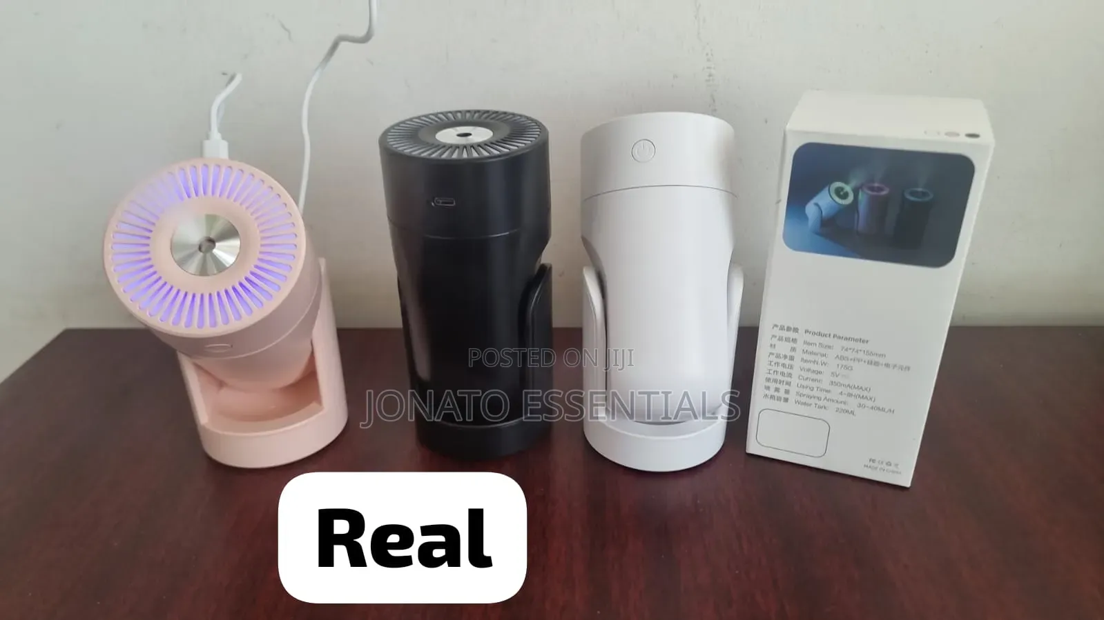 Portable Mini Usb Humidifier With 7 Led Lights Adjustable Angle