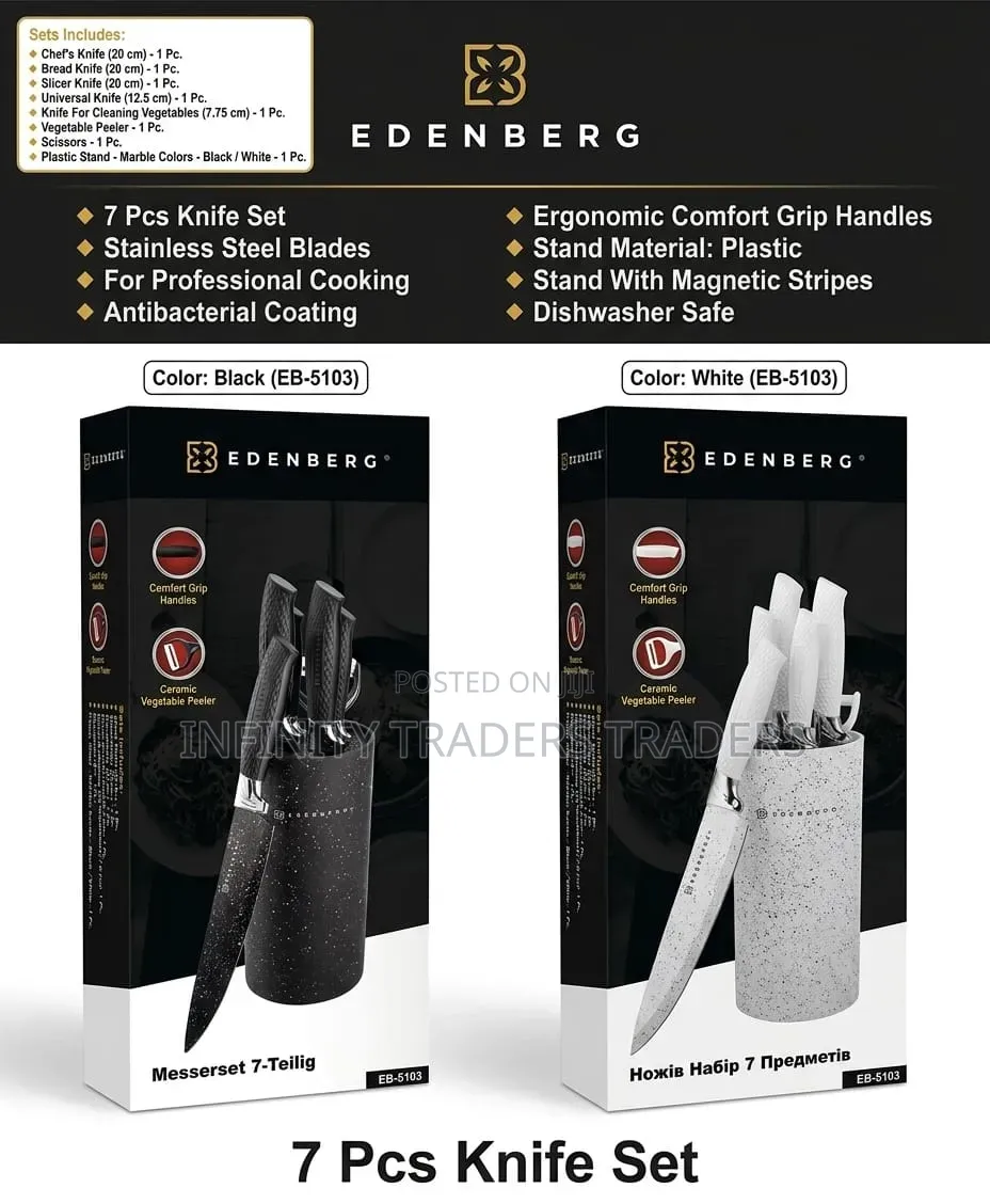 Black Knife Set
