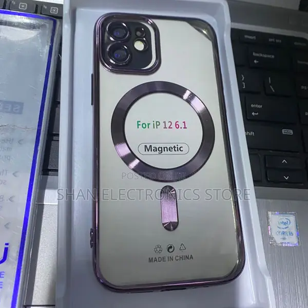 iPhone 12 Magnetic Case - Clear Acrylic Tpu, Magsafe Compatible