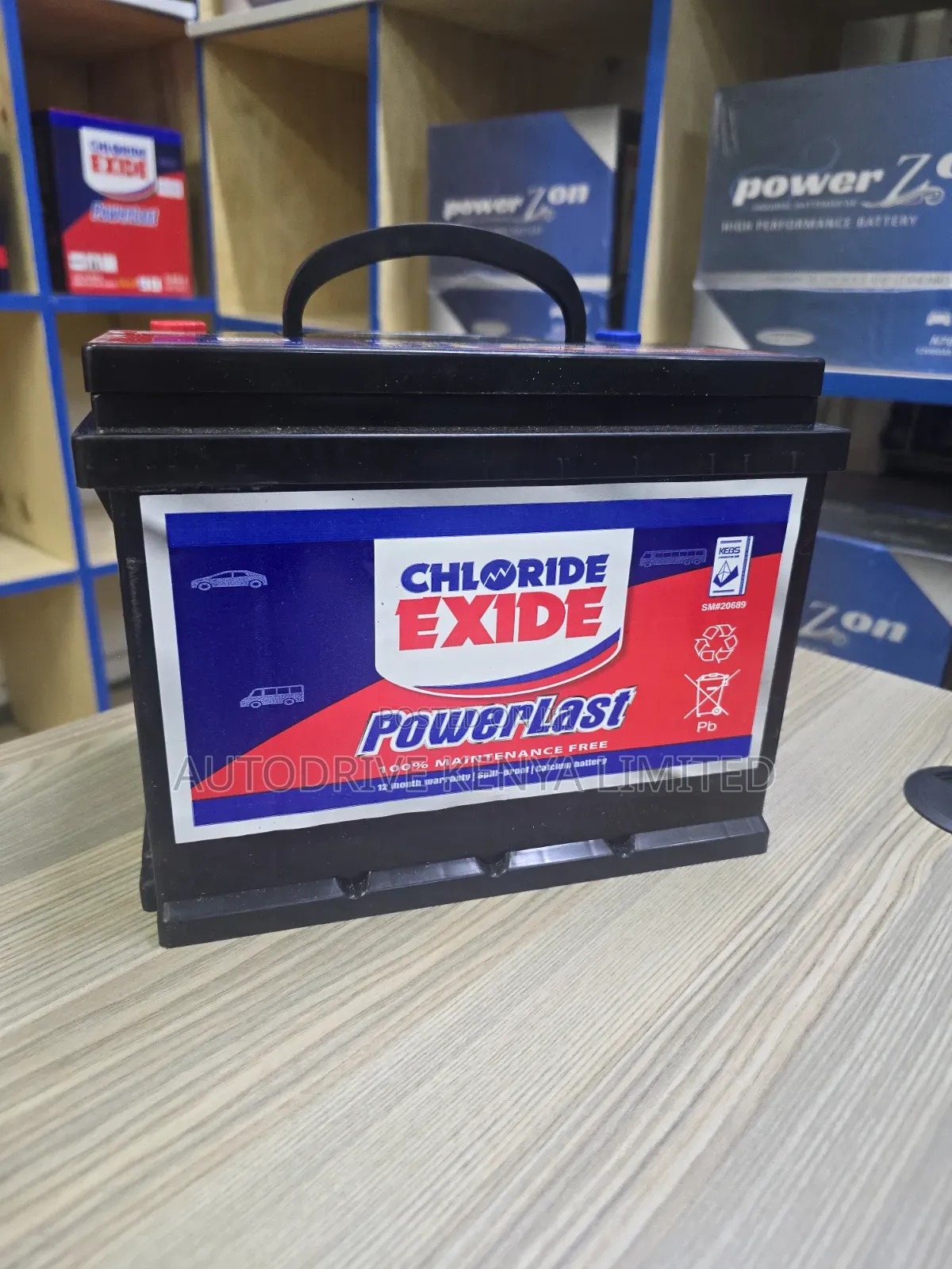 Din55 Chloride Exide Powerlast Battery