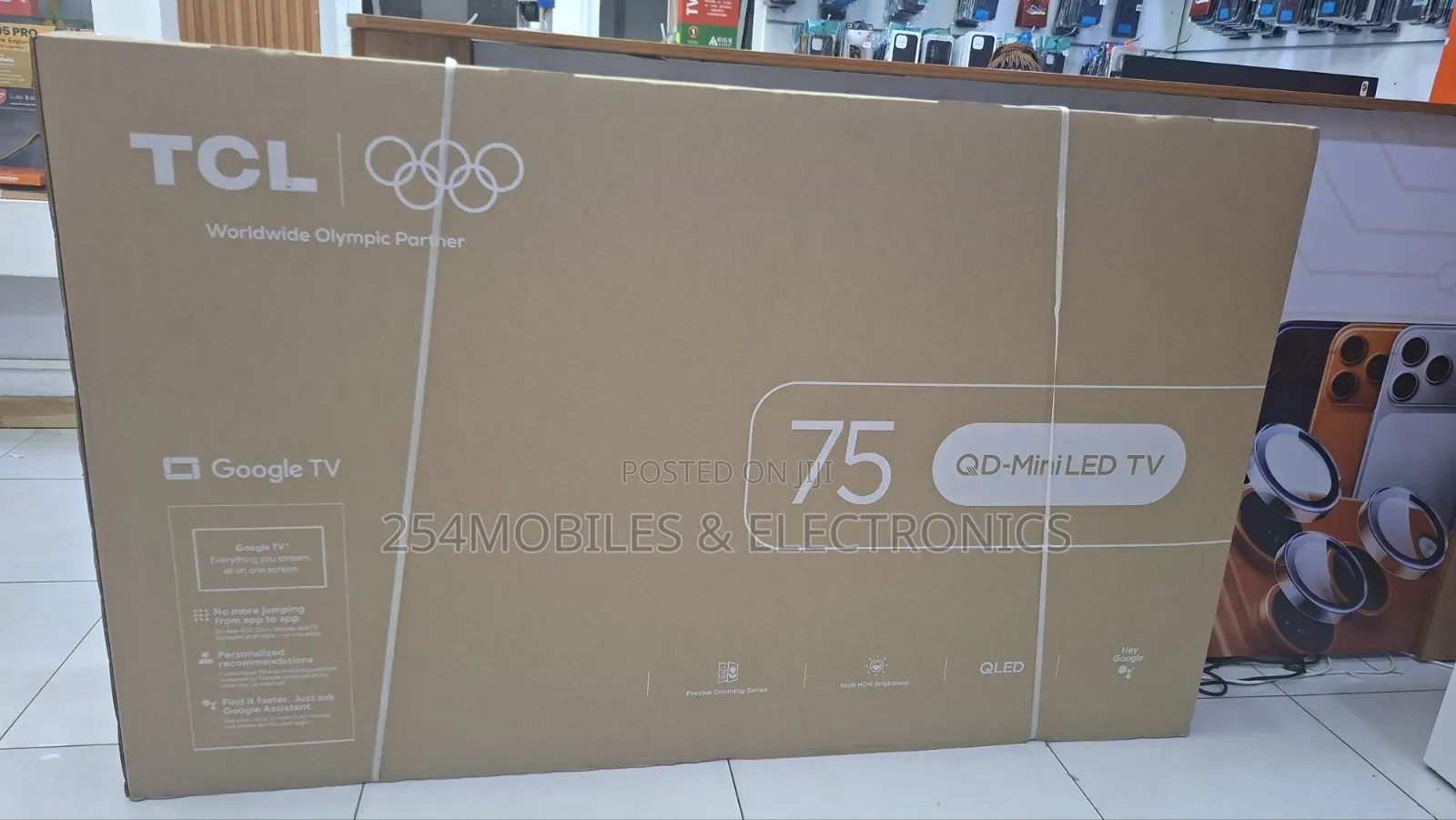 TCL 75c6k Qd-Mini Led Google Tv 75 Inch With 144hz Refresh Rate