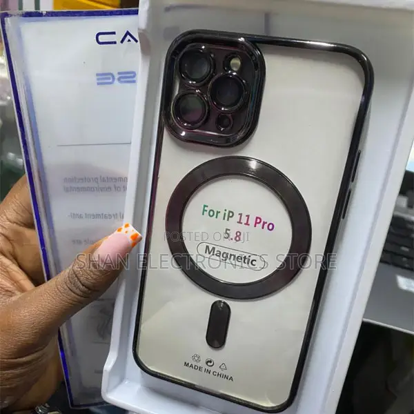 Magnetic Transparent Phone Case for iPhone 11