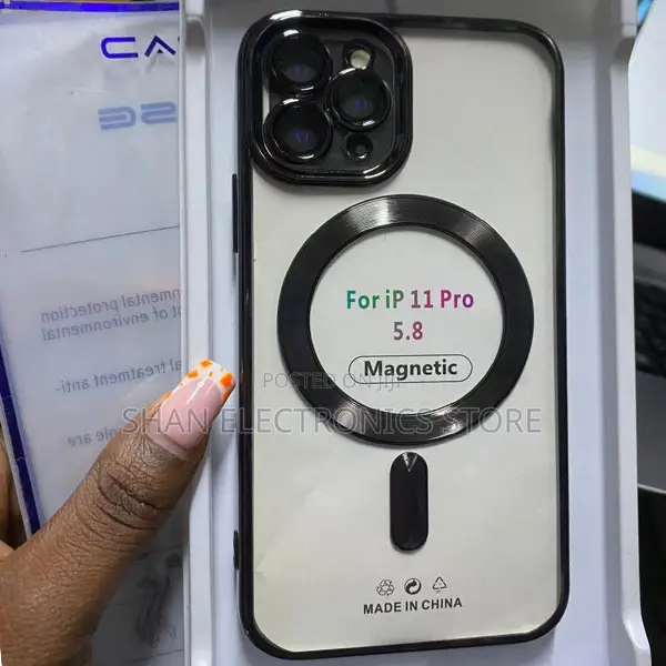 Magnetic Transparent Phone Case for iPhone 11