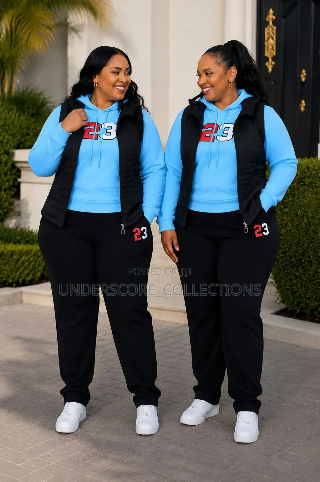 Ladies High Quality Three in One Longsleeved Tshirt Tracksuit