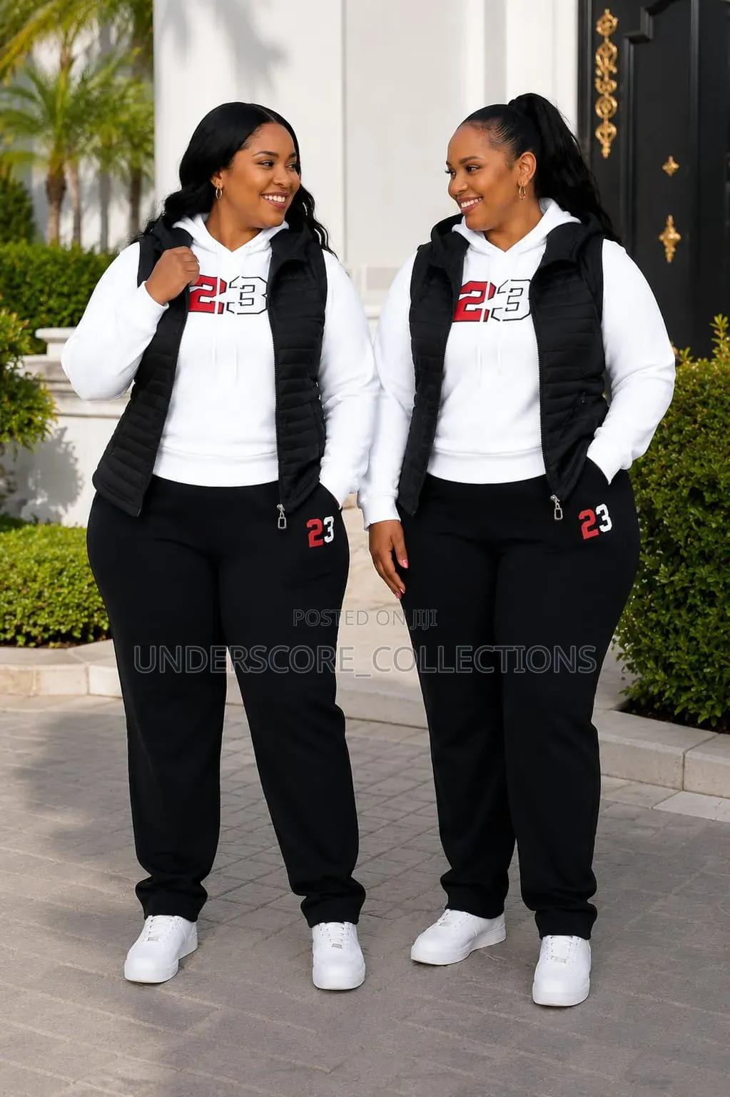 Ladies High Quality Three in One Longsleeved Tshirt Tracksuit