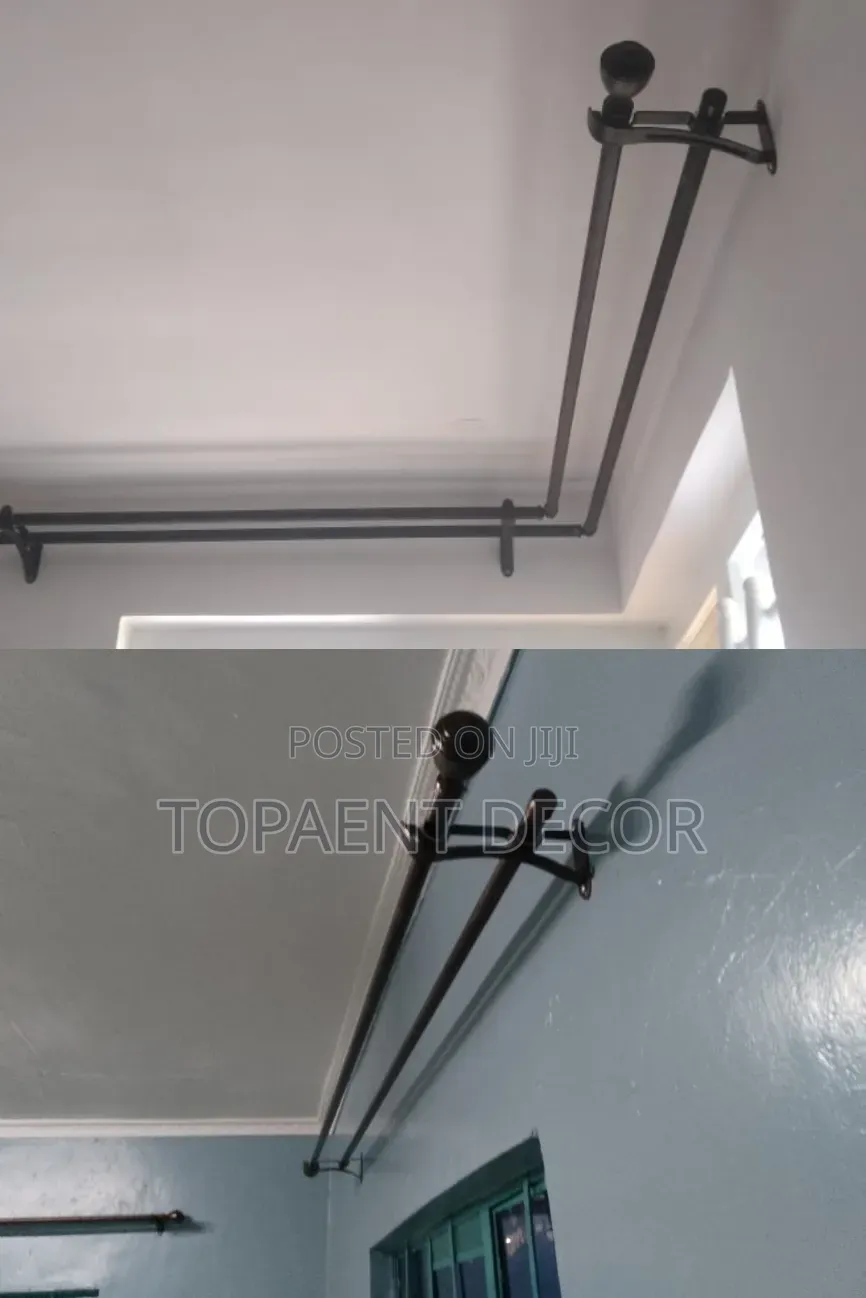 Straight and Corner Windows Locally Made Curtain Rods