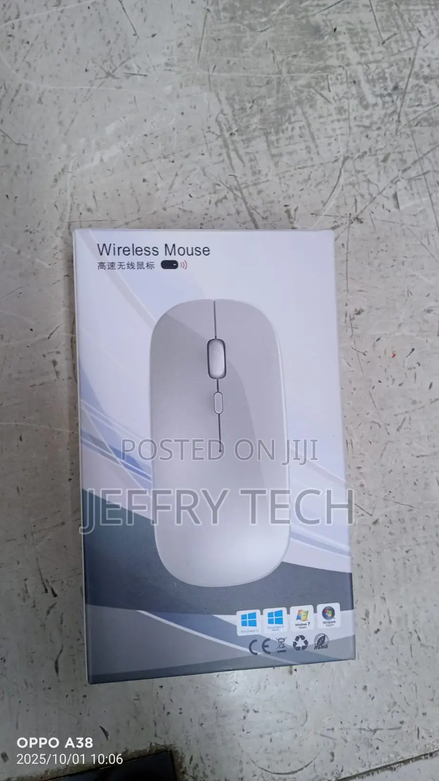 Cordless Slim Portable Optical RGB Gaming Mouse Bt 2.4g (2.4g RGB