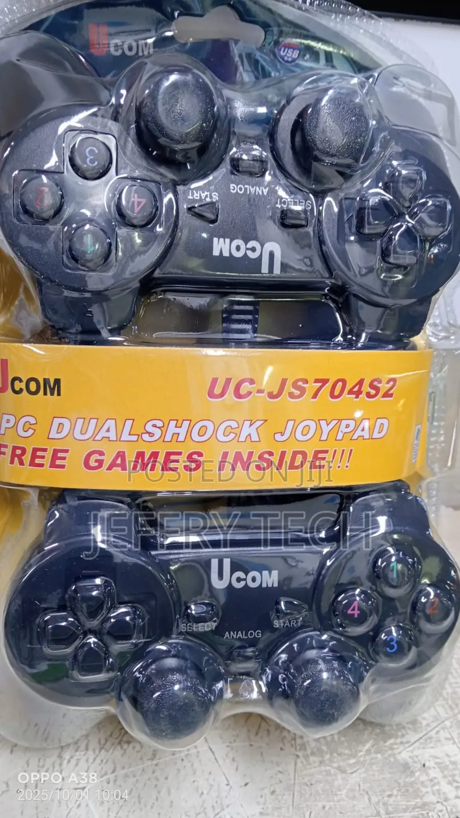 Double Shock Twin Pc/Laptop Usb Controller -gaming Joystick Controller