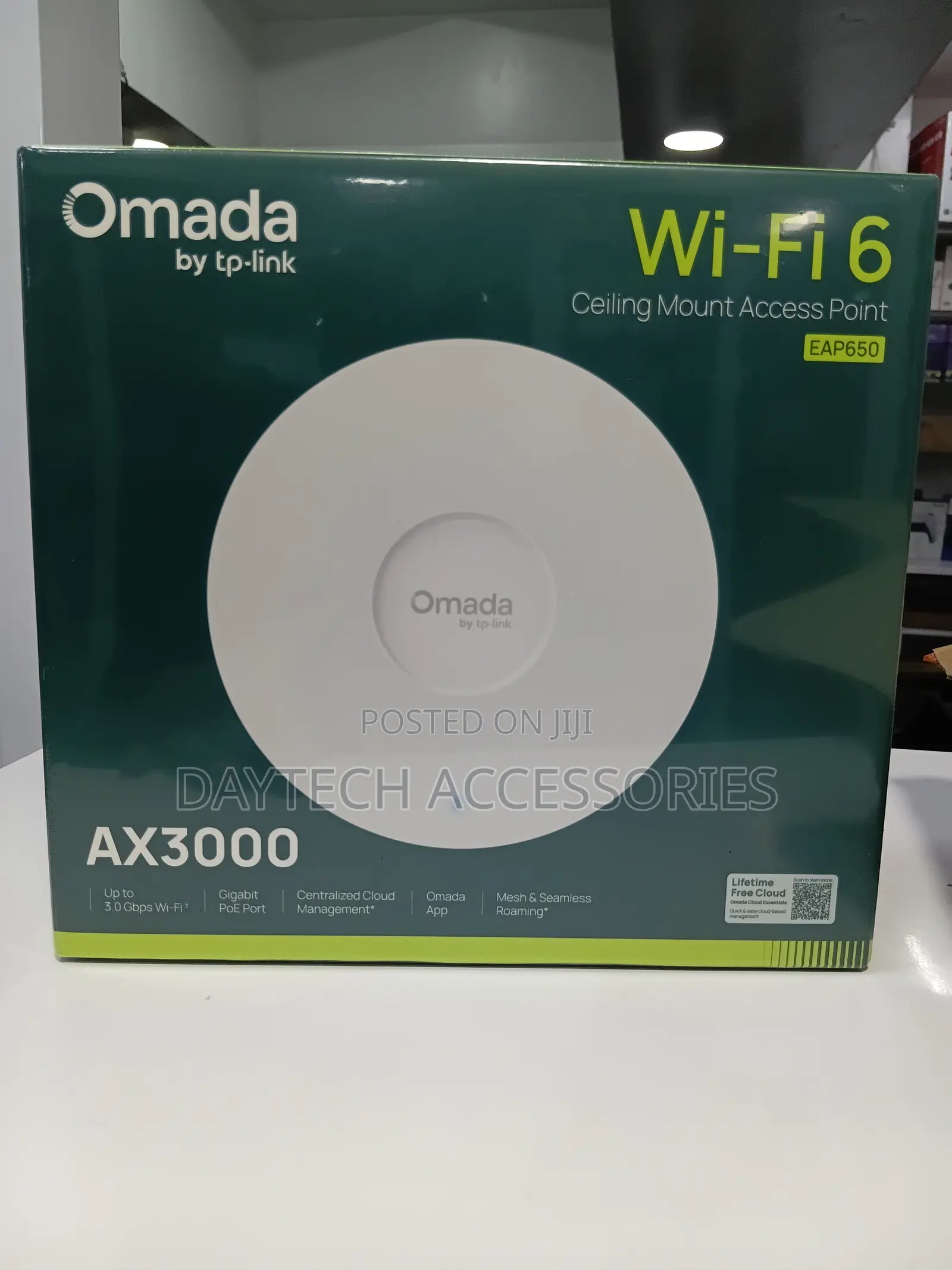 This Is a Tp-Link Eap650 Ax3000 Wi-Fi 6 Ceiling Mount Access Point.