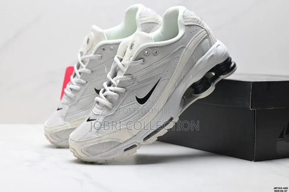 Nike Shox Ride 2” Grey BLK Accent ” Quality Leather Sneakers