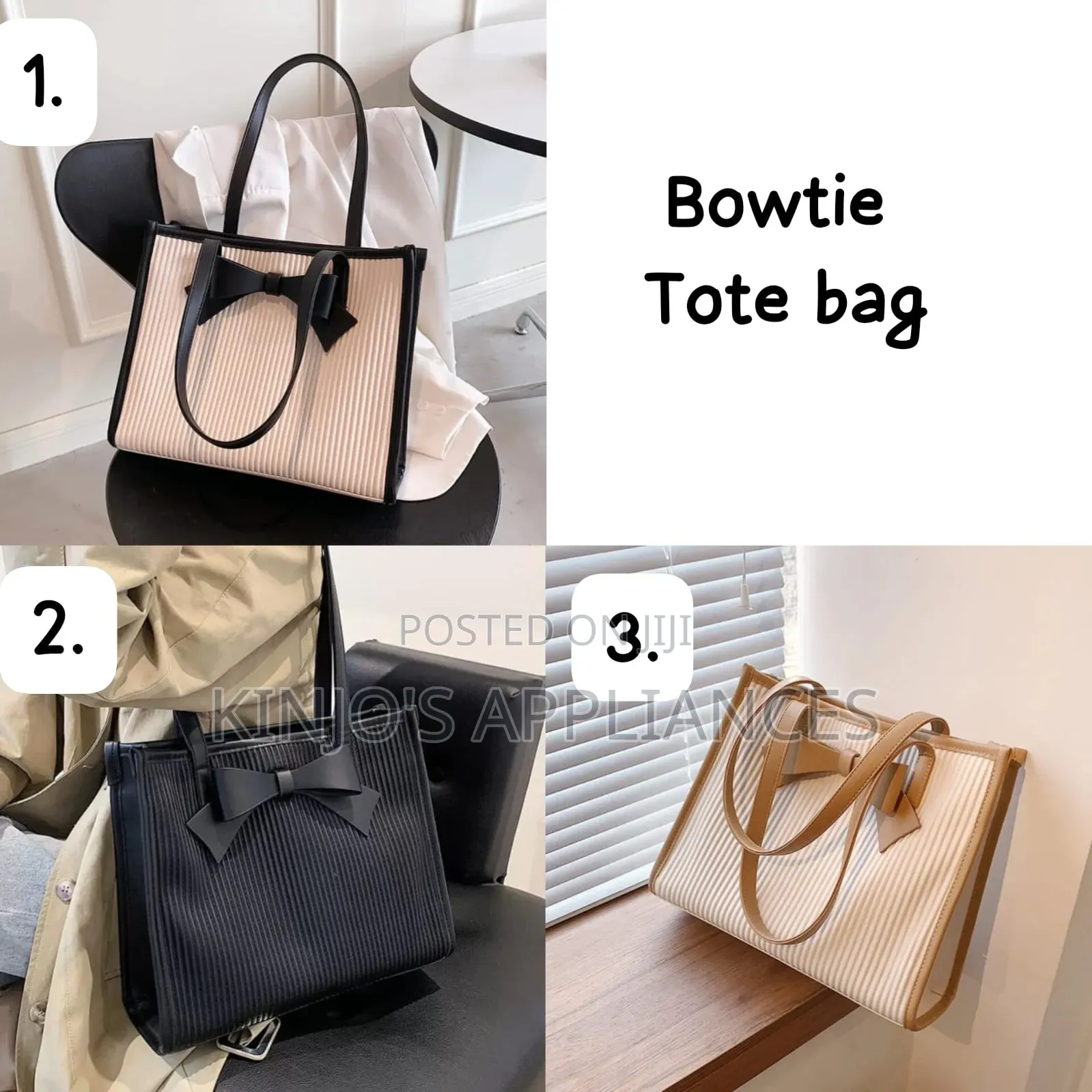 Bow Tote Bags