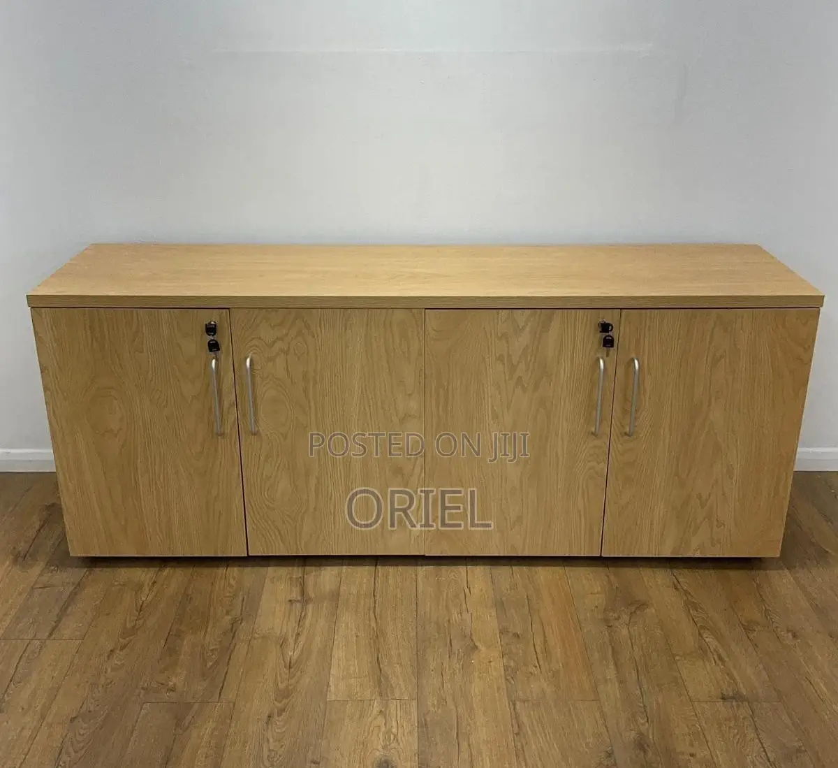 Office Filing Credenza : Office Credenza 4-Door Storage Cabinet