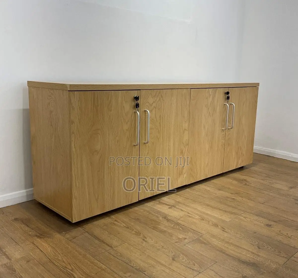 Office Filing Credenza : Office Credenza 4-Door Storage Cabinet