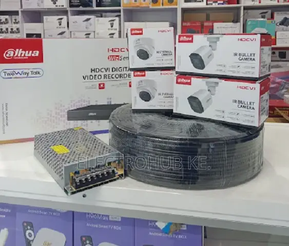 Dahua 4 Channel CCTV Full Set With Ir Night Vision Cameras