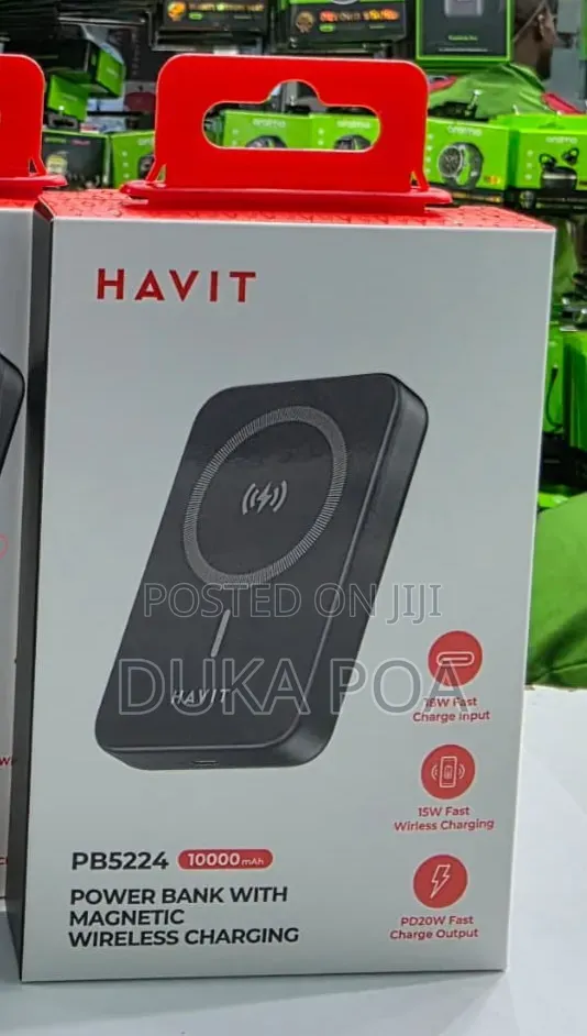 Havit Portable Magnetic Wireless Powerbank 10,000mah