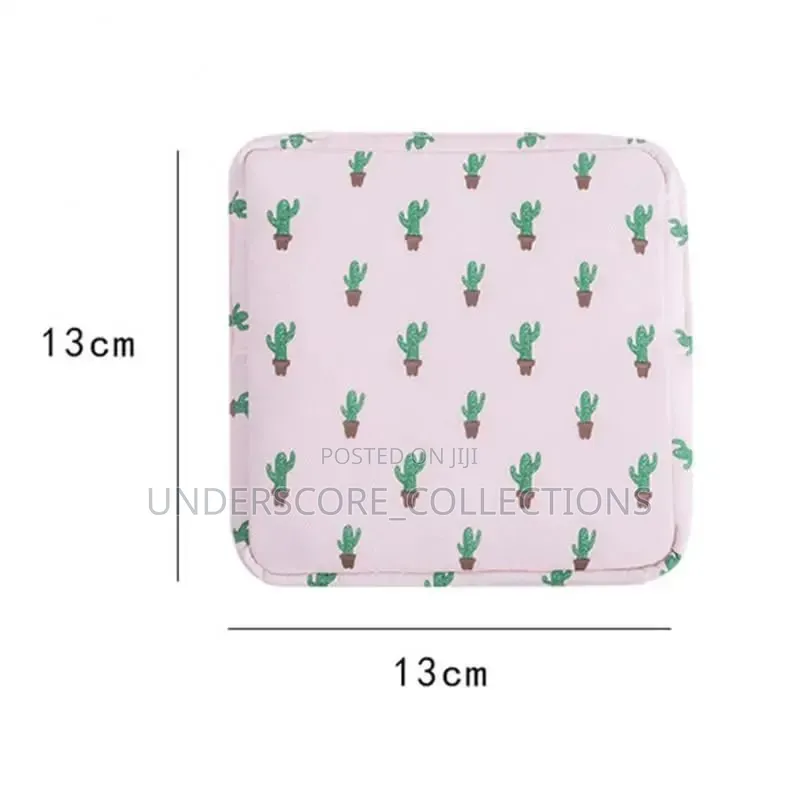 Cute Large Capacity Sanitary Napkin Storage Bags Cartoon Rabbit Bear