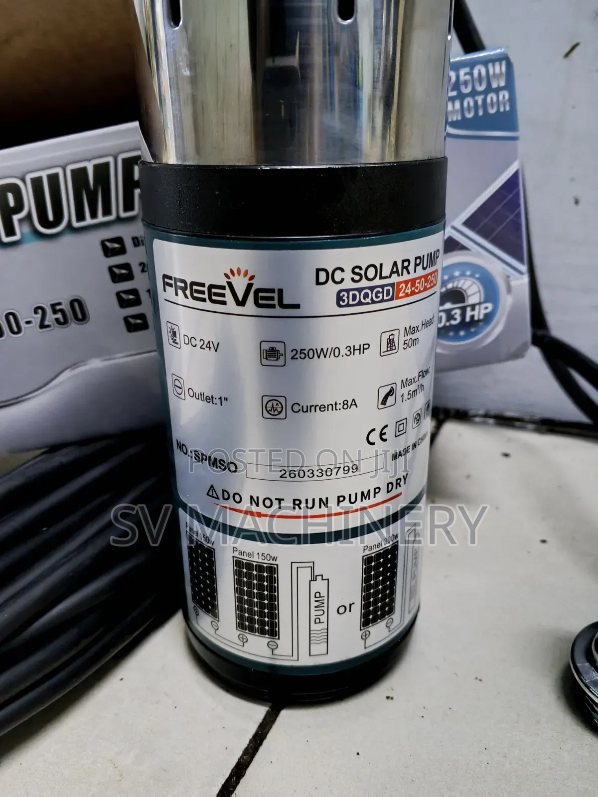 Heavy Duty Freevel Submersible Solar Water Pump