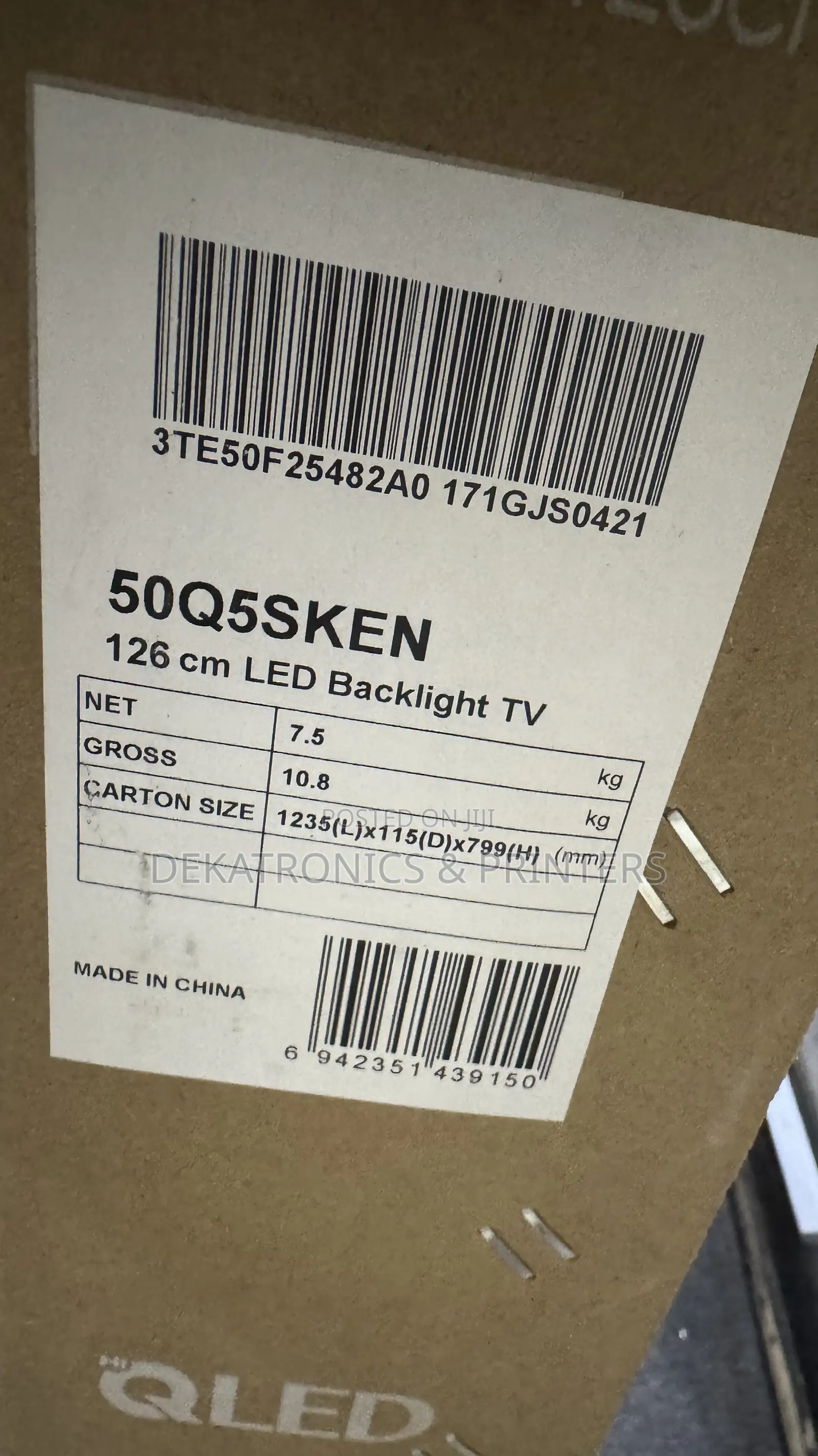 Hisense 50 Inch Qled Smart TV (50q5sken)