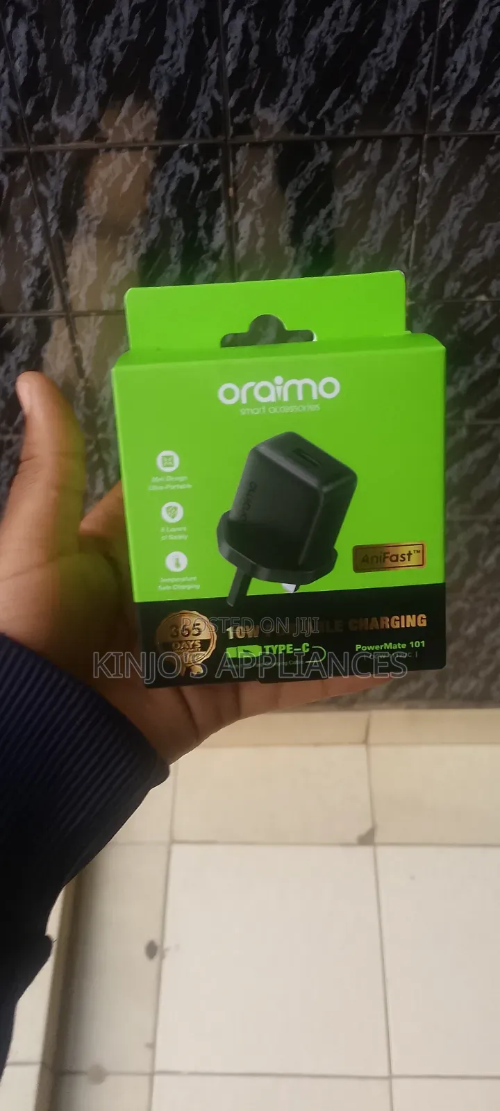 Oraimo Powermate 101 Ocw-1112uc Portable Anifast *Micro* Charger