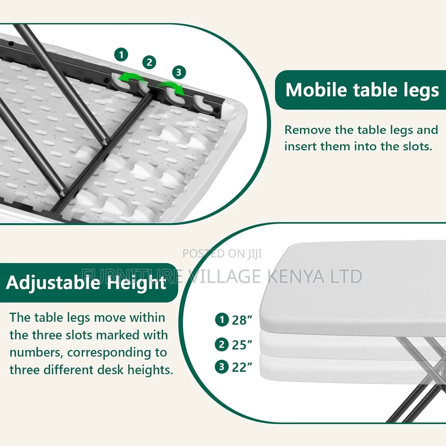 Folding Outdoor Plastic Table.