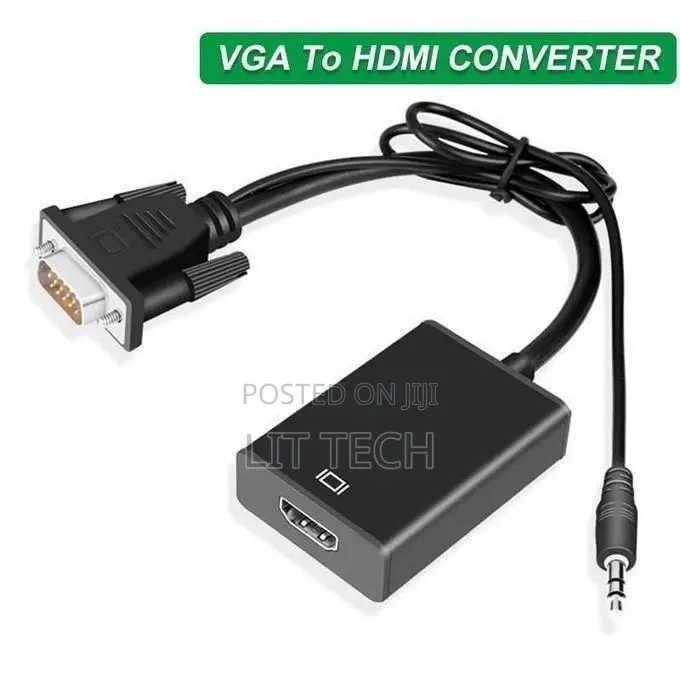 Vga to Hdmi Adapter Coverter (Male to Female) HDTV