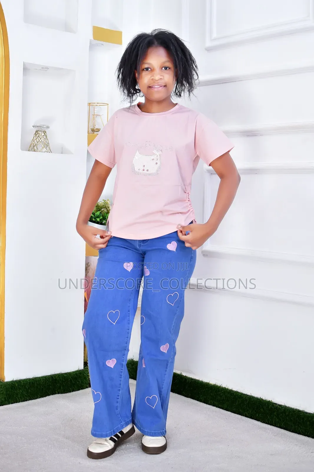 Girls Mummy Jeans
