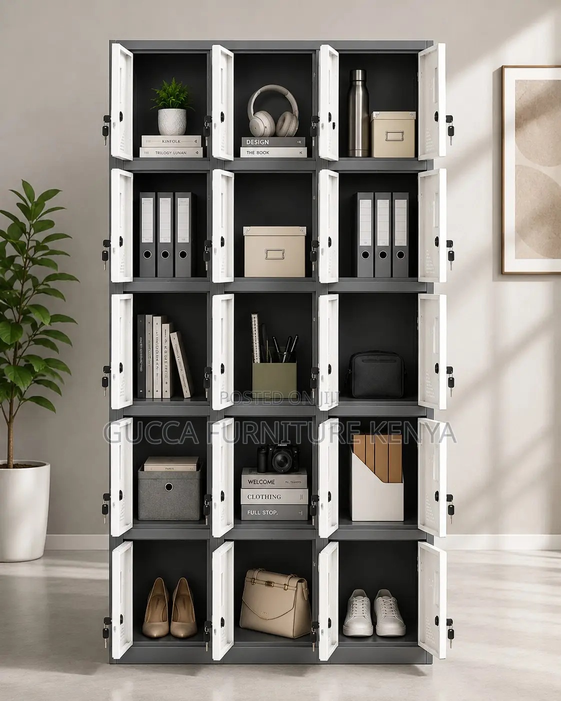 15 Locker Office Cabinet.
