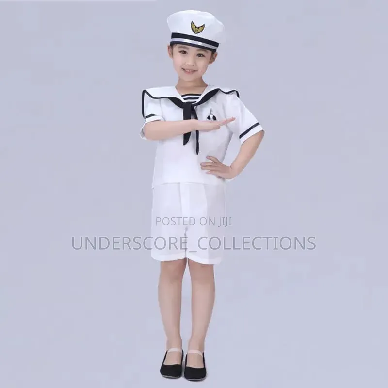 Professional Children's Marine Hostess Host Sailor Cosplay Costume