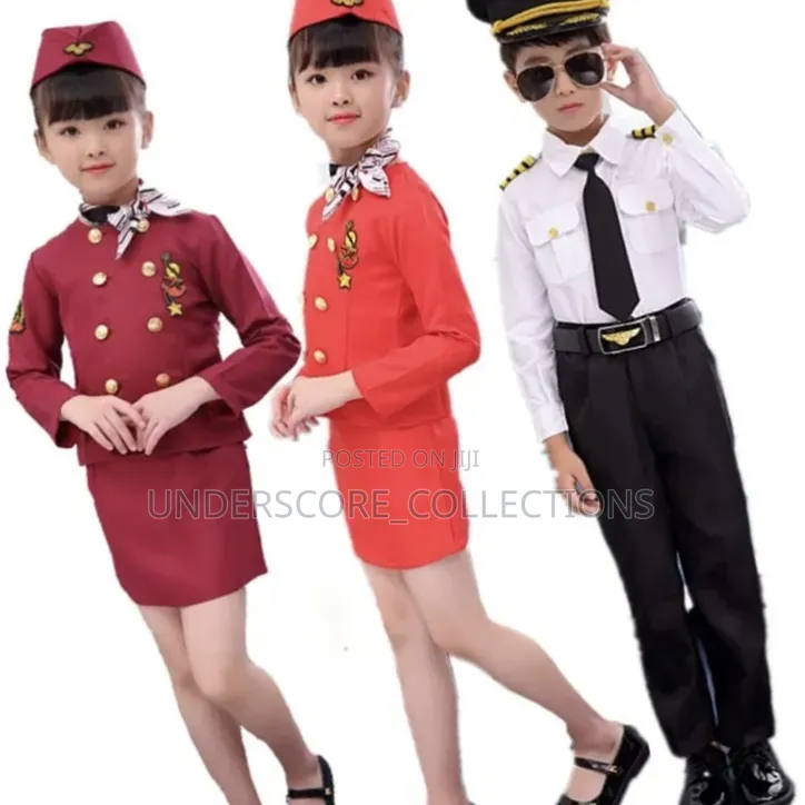*Professional Children's Air Hostess Cosplay Costume