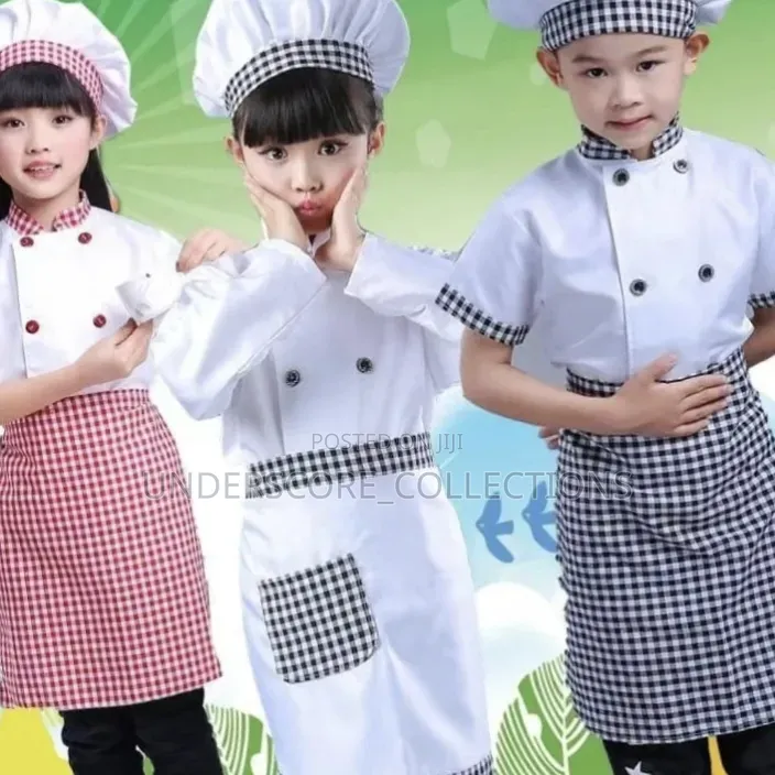 Classy Unisex *3pcs Children Professional Chef Costume