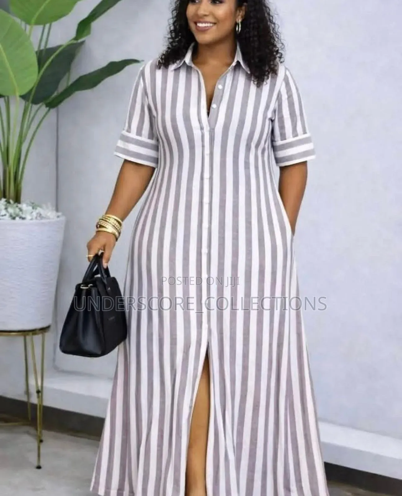 Ladies Stripped Maxi Dresses