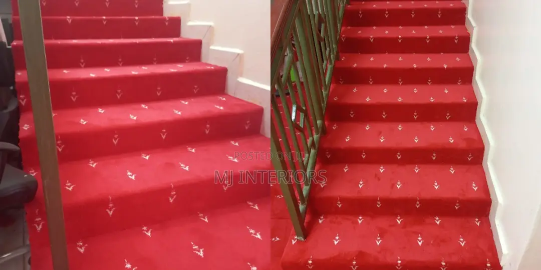 Imported Red Wall to Wall Carpet Rolls for Offices Stairs