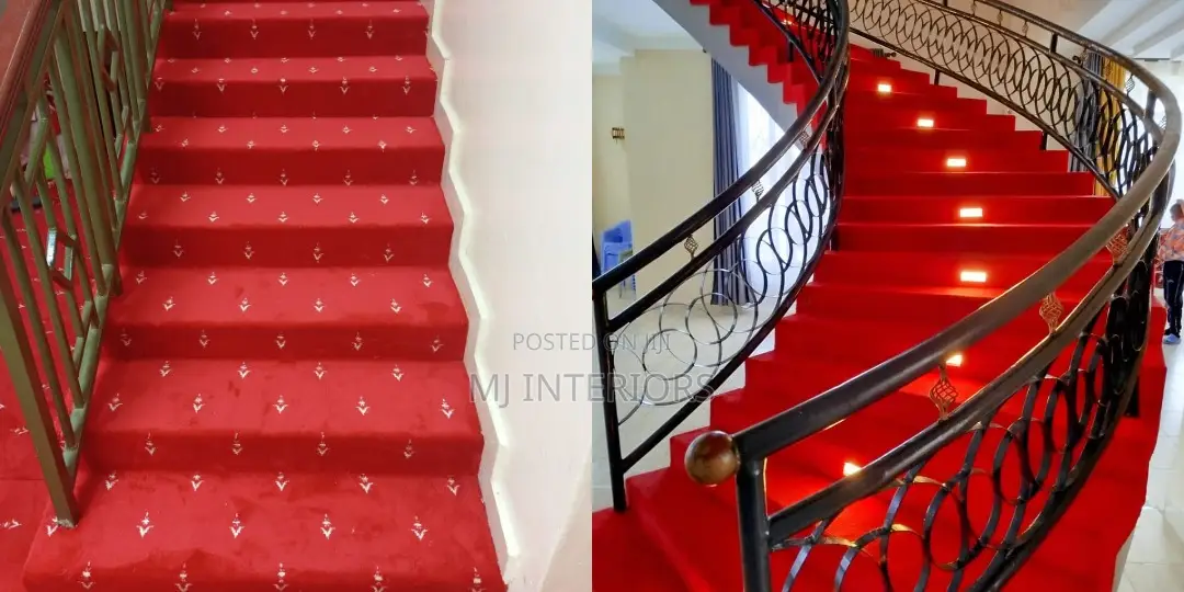 Elegant Red Wall to Wall Carpet for Office Decoration