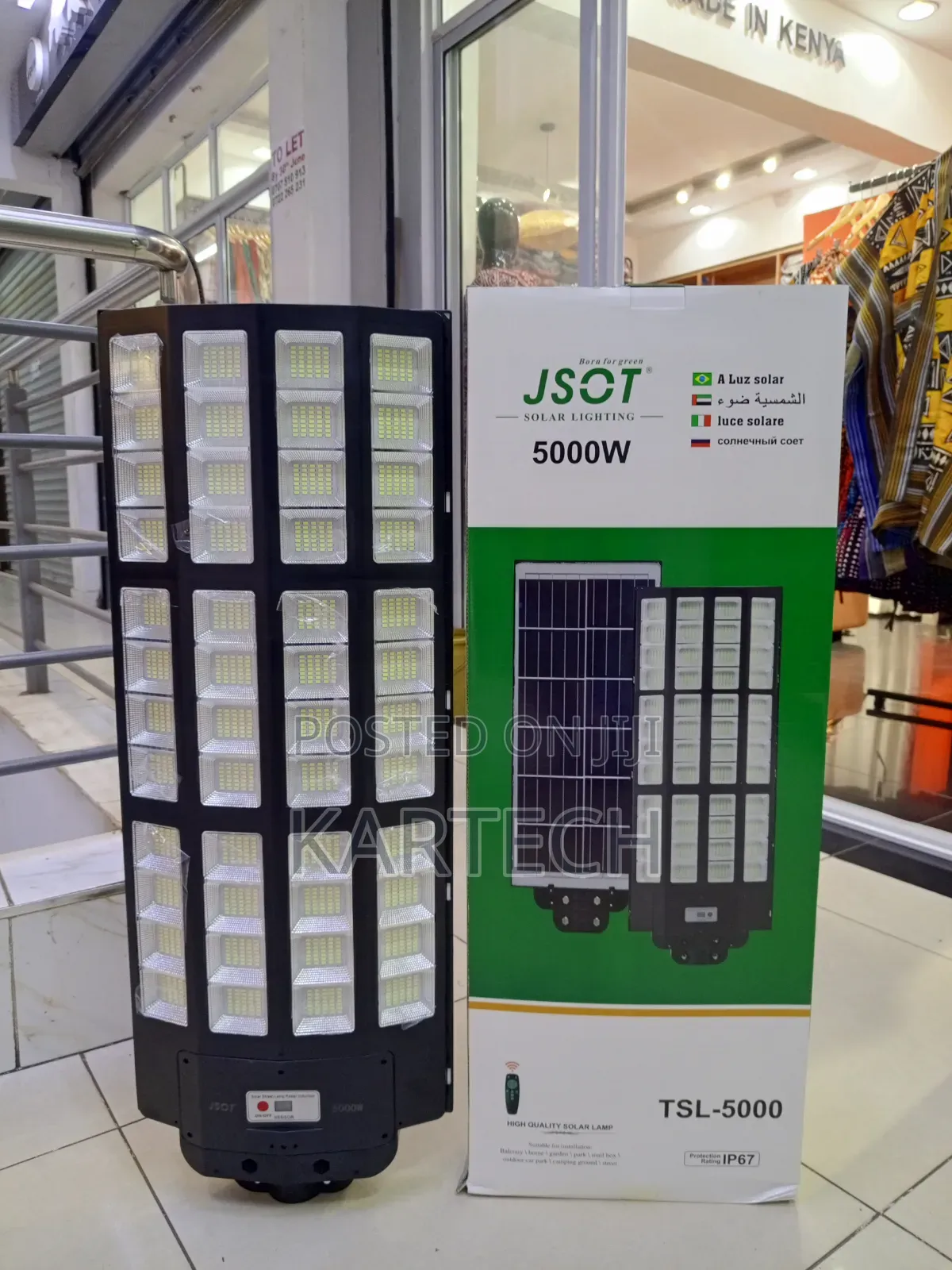 Jsot TSL-5000 5000w Solar Street Light Ip67 Waterproof Outdoor Lamp