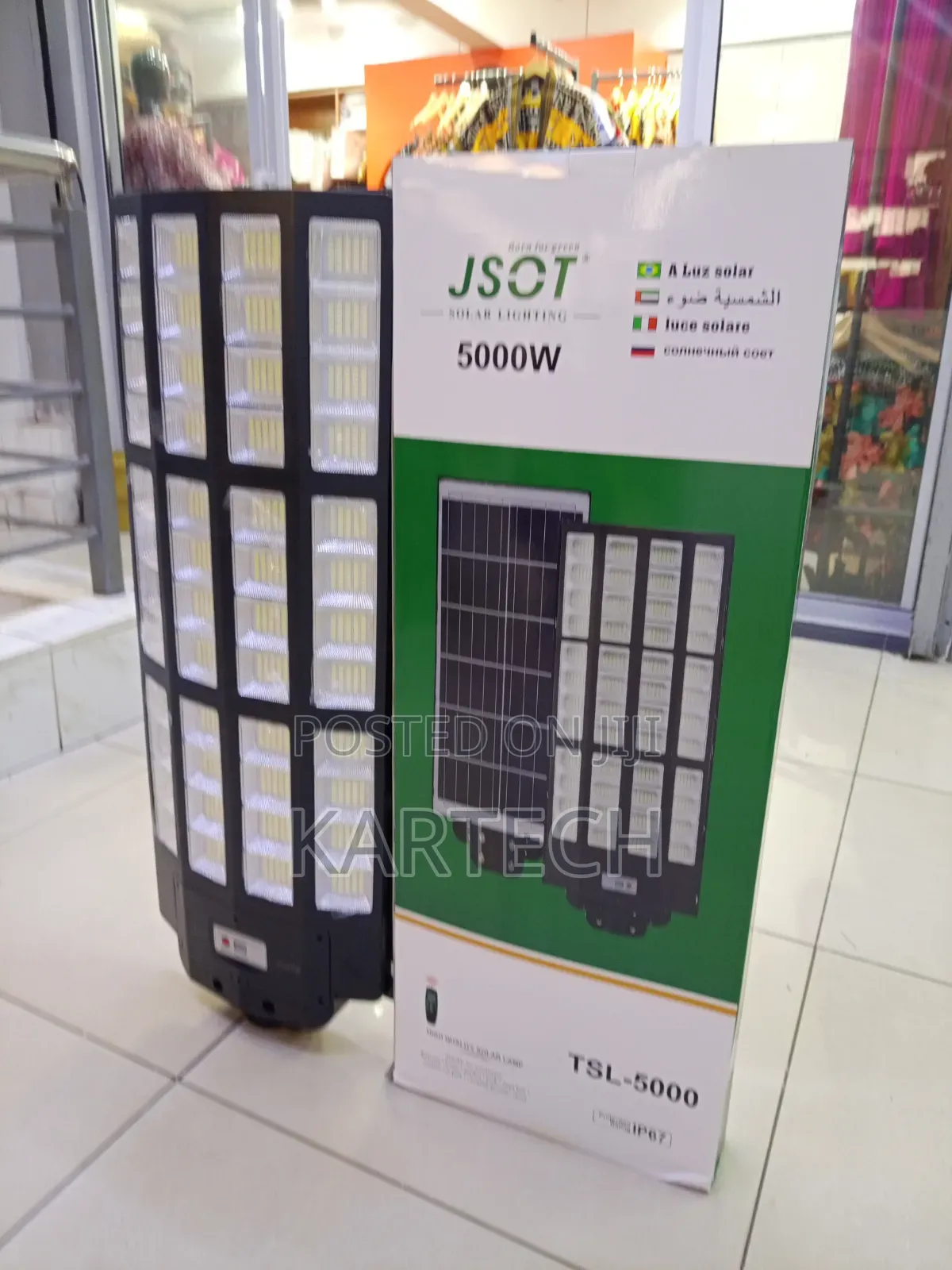 Jsot TSL-5000 5000w Solar Led Street Flood Light With Remote