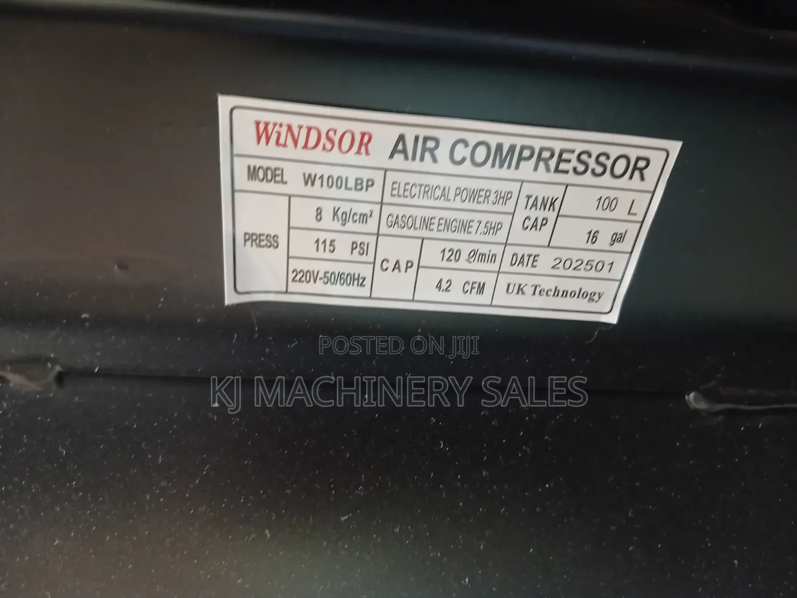 Air Compressor 100l Dual Electrical and Engine Petril