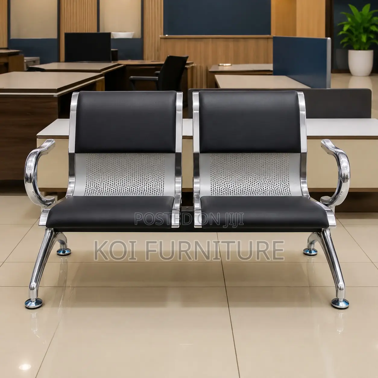 Office Benches; Two Seaters Leather Reception Offices Front Benches