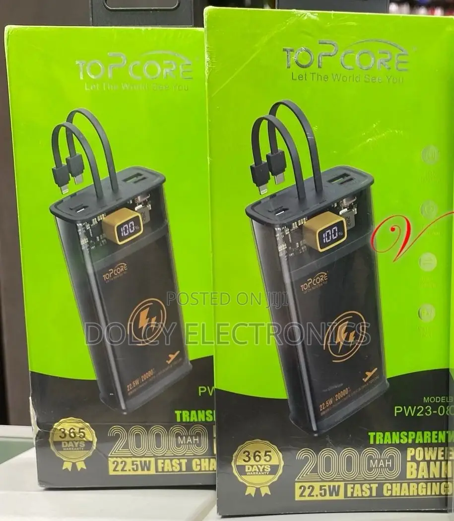 Topcore Pw23 -08 Transparent 20,000mah 22.5w