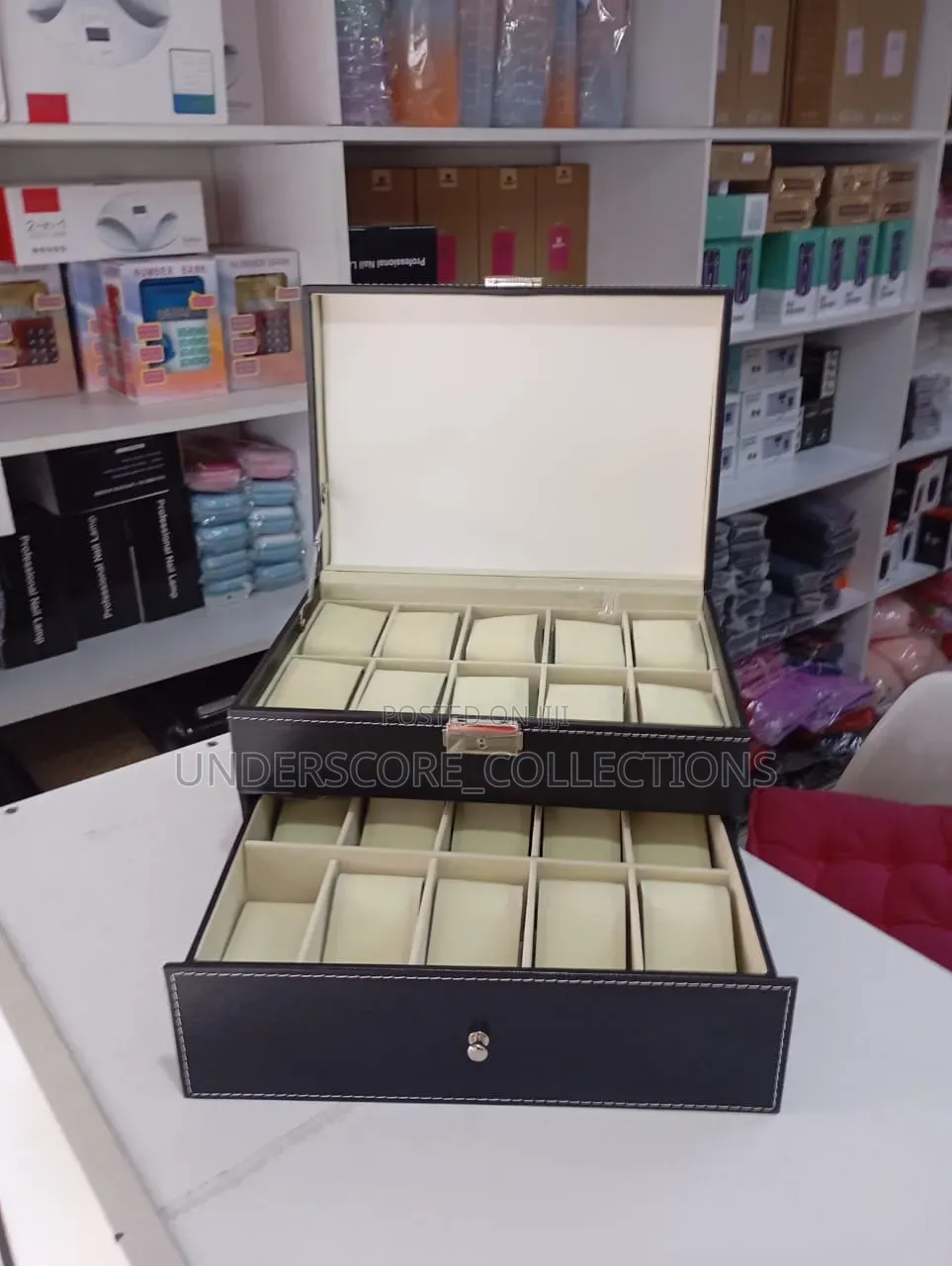 *20 Slots Leather Watch Organizer*