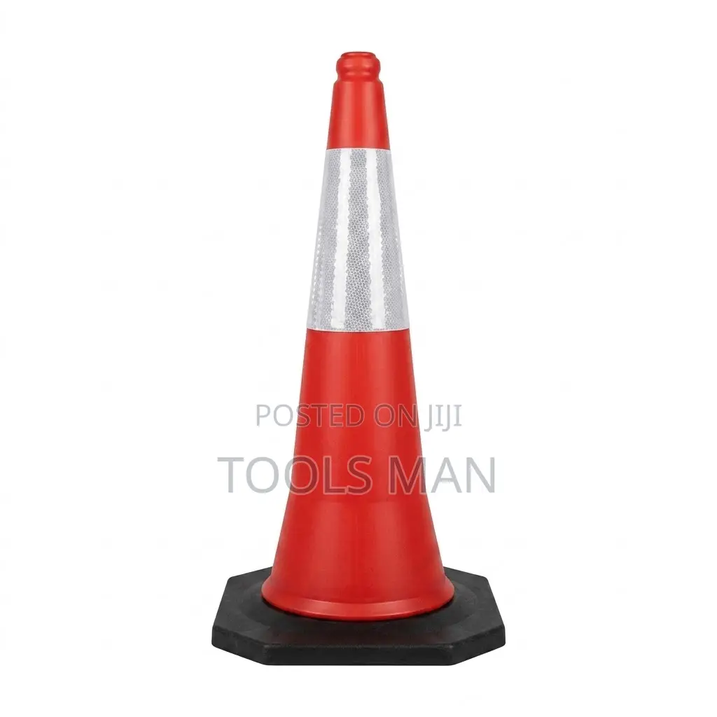 75cm Heavy Duty Reflective Traffic Cone - High Visibility Road Safety